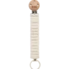 Bibs Pacifier Clip Knitted Ivory (1 stk)