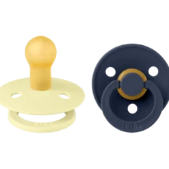 Bibs Pacifier Colour Latex Size 1 Luna/Deep Space (2 stk)