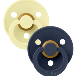 Bibs Pacifier Colour Latex Size 1 Luna/Deep Space (2 stk)