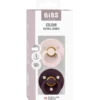Bibs Pacifier Colour Latex Size 1 Petal/Plum (2 stk)