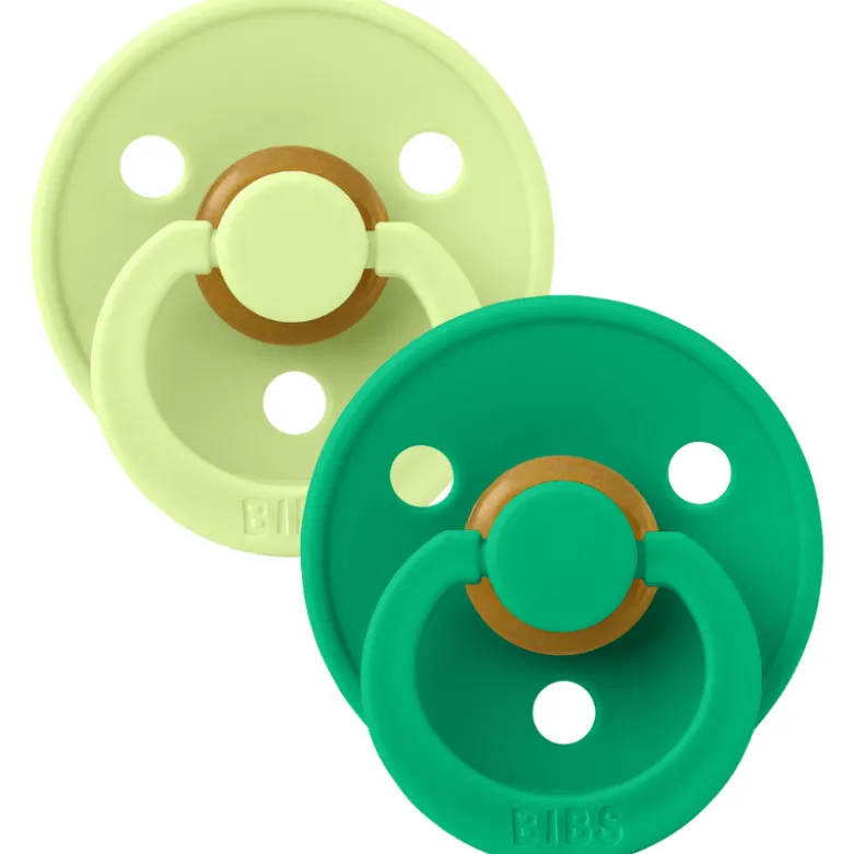 Bibs Pacifier Colour Latex Size 1 Matcha/Cactus (2 stk)