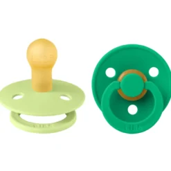 Bibs Pacifier Colour Latex Size 1 Matcha/Cactus (2 stk)