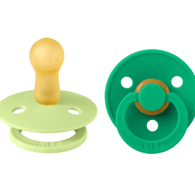 Bibs Pacifier Colour Latex Size 2 Matcha/Cactus (2 stk)