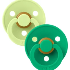 Bibs Pacifier Colour Latex Size 2 Matcha/Cactus (2 stk)