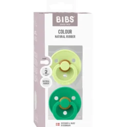 Bibs Pacifier Colour Latex Size 2 Matcha/Cactus (2 stk)