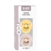 Bibs Pacifier Colour Latex Size 1 Pale Butter/Petal (1 sæt)