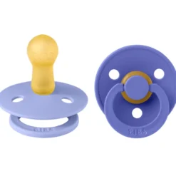 Bibs Pacifier Colour Latex Size 2 Hush/Grape (2 stk)