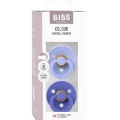 Bibs Pacifier Colour Latex Size 2 Hush/Grape (2 stk)
