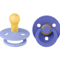 Bibs Pacifier Colour Latex Size 1 Hush/Grape (2 stk)