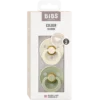 Bibs Pacifier Colour Latex Size 2 Anatomical Ivory/Sage (2 stk)