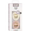 Bibs Pacifier Colour Latex Size 1 Ivory/Blush (2 stk)