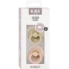 Bibs Pacifier Colour Latex Size 1 Vanilla/Blush (2 stk)