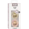 Bibs Pacifier Colour Latex Size 3 Vanilla/Blush (2 stk)