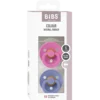 Bibs Pacifier Colour Latex Size 1 Bubblegum/Peri (2 stk)