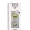 Bibs Pacifier Colour Latex Size 1 Sage/Cloud (2 stk)