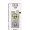 Bibs Pacifier Colour Latex Size 2 Sage/Cloud (2 stk)