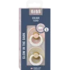 Bibs Pacifier Colour Latex Size 3 Blush Glow/Vanilla Glow (2 stk)