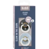 Bibs Pacifier Colour Latex Size 2 Iron Glow/Baby Blue Glow (2 stk)