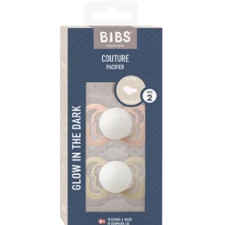Bibs Pacifier Couture Silicone Size 2 Blush Glow/Vanilla Glow (2 stk)