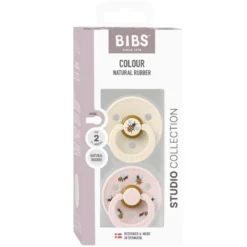Bibs Pacifier Studio Colour Bumblebee Latex Size 2 Ivory Mix (1 sæt)