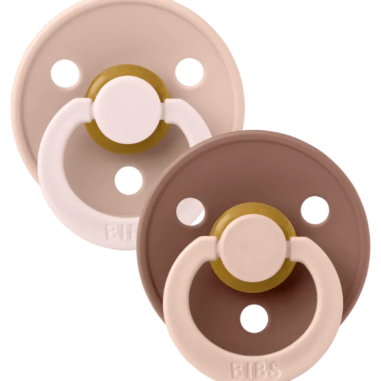 Bibs Pacifier Studio Colour Fusion Latex Size 1 Blush Woodchuck Mix (2 stk)
