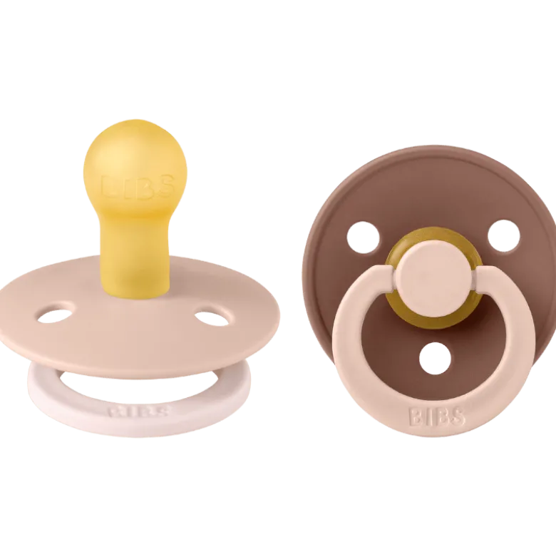 Bibs Pacifier Studio Colour Fusion Latex Size 1 Blush Woodchuck Mix (2 stk)