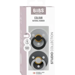 Bibs Pacifier Studio Colour Fusion Latex Size 1 Cloud Iron Mix (2 stk)