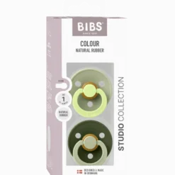 Bibs Pacifier Studio Colour Fusion Latex Size 1 Sage Hunter Green Mix (2 stk)