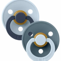 Bibs Pacifier Studio Colour Fusion Latex Size 2 Baby Blue Petrol Mix (2 stk)