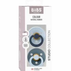 Bibs Pacifier Studio Colour Fusion Latex Size 2 Baby Blue Petrol Mix (2 stk)