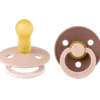 Bibs Pacifier Studio Colour Fusion Latex Size 2 Blush Woodchuck Mix (2 stk)
