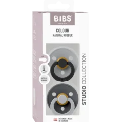 Bibs Pacifier Studio Colour Fusion Latex Size 2 Cloud Iron Mix (2 stk)