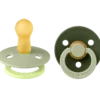 Bibs Pacifier Studio Colour Fusion Latex Size 2 Sage Hunter Green Mix (2 stk)