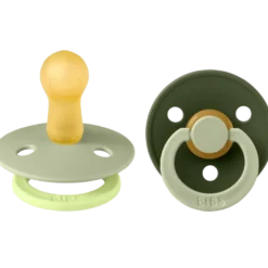 Bibs Pacifier Studio Colour Fusion Latex Size 2 Sage Hunter Green Mix (2 stk)