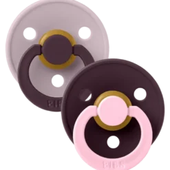 Bibs Pacifier Studio Colour Fusion Latex Size 1 Dusky Lilac Plum Mix (2 stk)