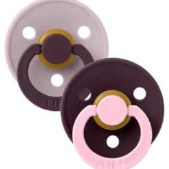 Bibs Pacifier Studio Colour Fusion Latex Size 2 Dusky Lilac Plum Mix (2 stk)