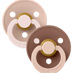 Bibs Pacifier Studio Colour Fusion Latex Size 3 Blush Woodchuck Mix (2 stk)