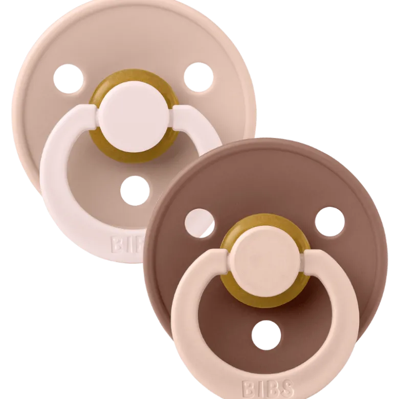 Bibs Pacifier Studio Colour Fusion Latex Size 3 Blush Woodchuck Mix (2 stk)