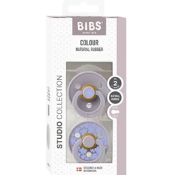 Bibs Pacifier Studio Colour Jasmine Latex Size 2 Fossil Grey Mix (2 stk)