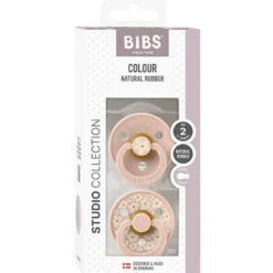 Bibs Pacifier Studio Colour Jasmine Latex Size 2 Blush Mix (2 stk)
