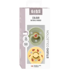 Bibs Pacifier Studio Colour Ladybug Latex Size 2 Sage Mix (1 sæt)