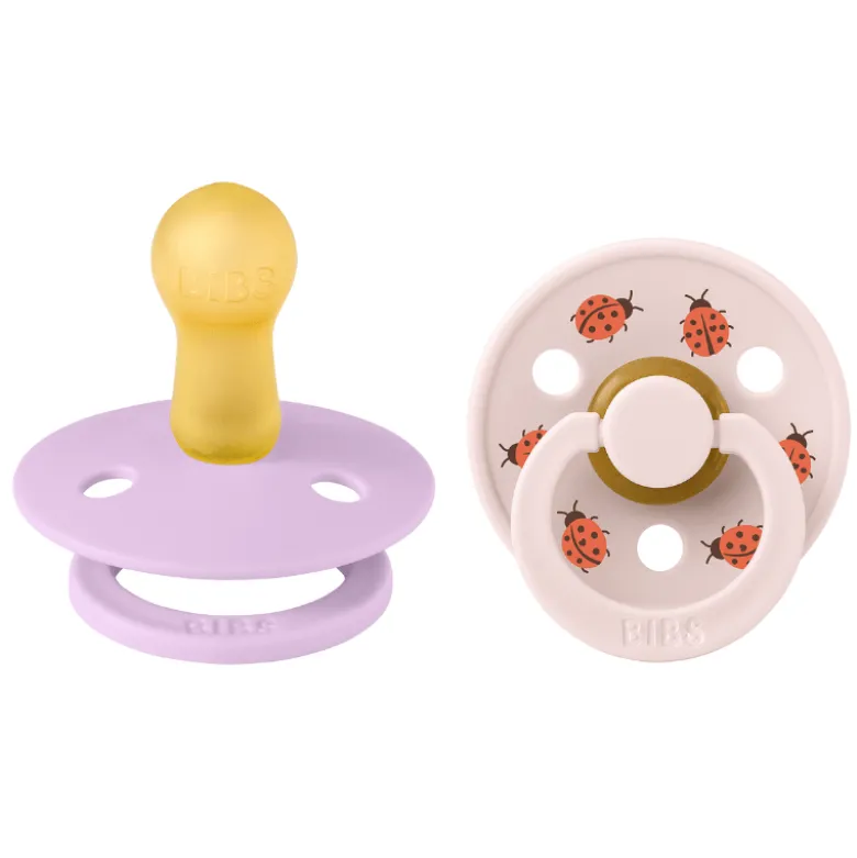Bibs Pacifier Studio Colour Ladybug Latex Size 2 Violet Sky Mix (1 sæt)