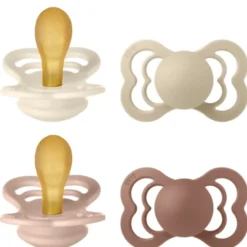 Bibs Pacifier Supreme Latex Size 2 Ivory/Vanilla/Blush/Woodchuck (4 stk)