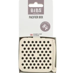 Bibs Studio Pacifier Box Polka Ivory Black (1 stk)