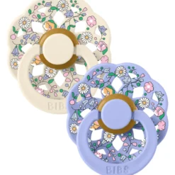 Bibs x Liberty Pacifier Boheme Chloe Meadow Latex Size 1 Ivory Mix (2 stk)