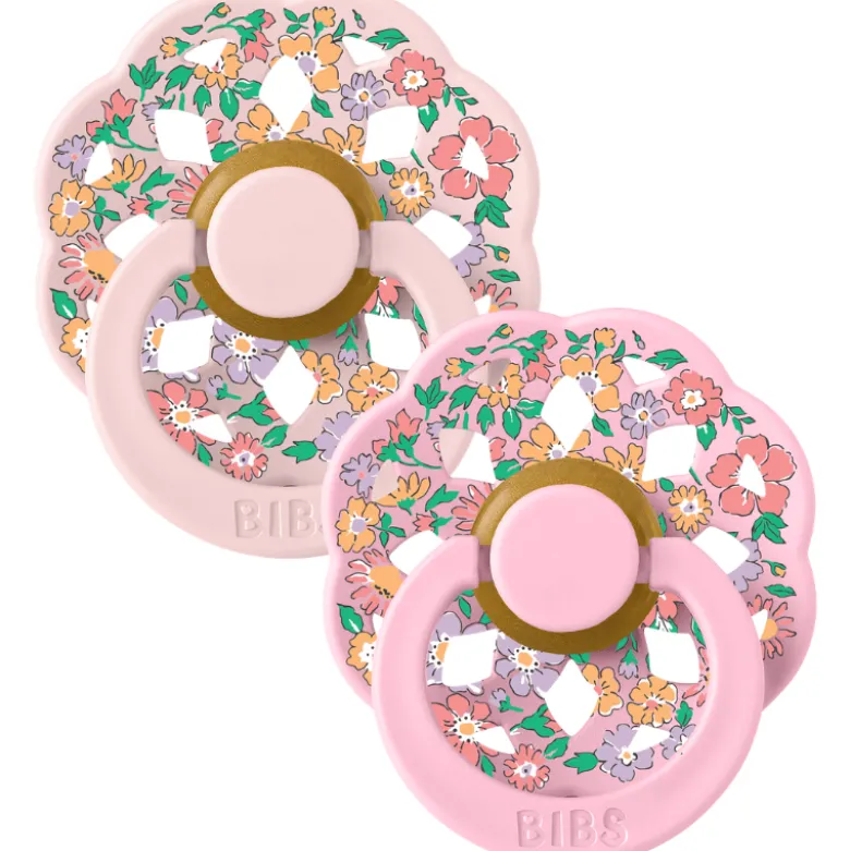 Bibs x Liberty Pacifier Boheme Oscar Meadow Latex Size 2 Blossom Mix (2 stk)