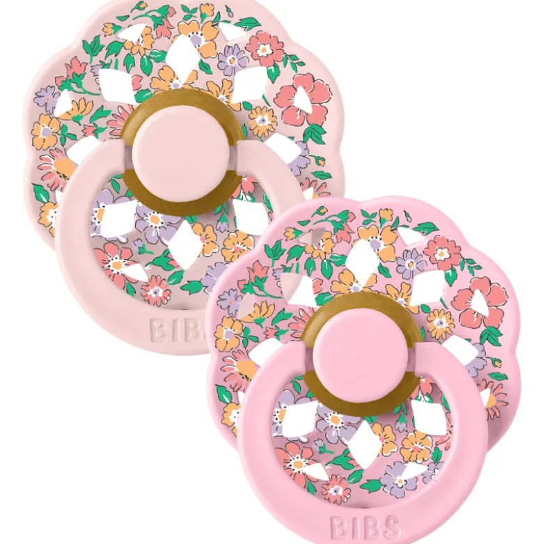Bibs x Liberty Pacifier Boheme Oscar Meadow Latex Size 1 Blossom Mix (2 stk)