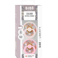 Bibs x Liberty Pacifier Colour Oscar Meadow Latex Size 2 Petal Mix (2 stk)