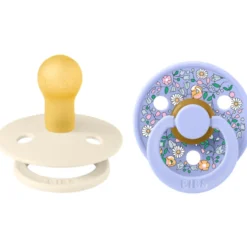Bibs x Liberty Pacifier Colour Chloe Meadow Latex Size 1 Ivory Mix (2 stk)