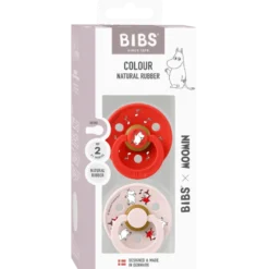 Bibs X Moomin Pacifier Colour Dancing Latex Size 2 Candy Apple Mix (2 stk)